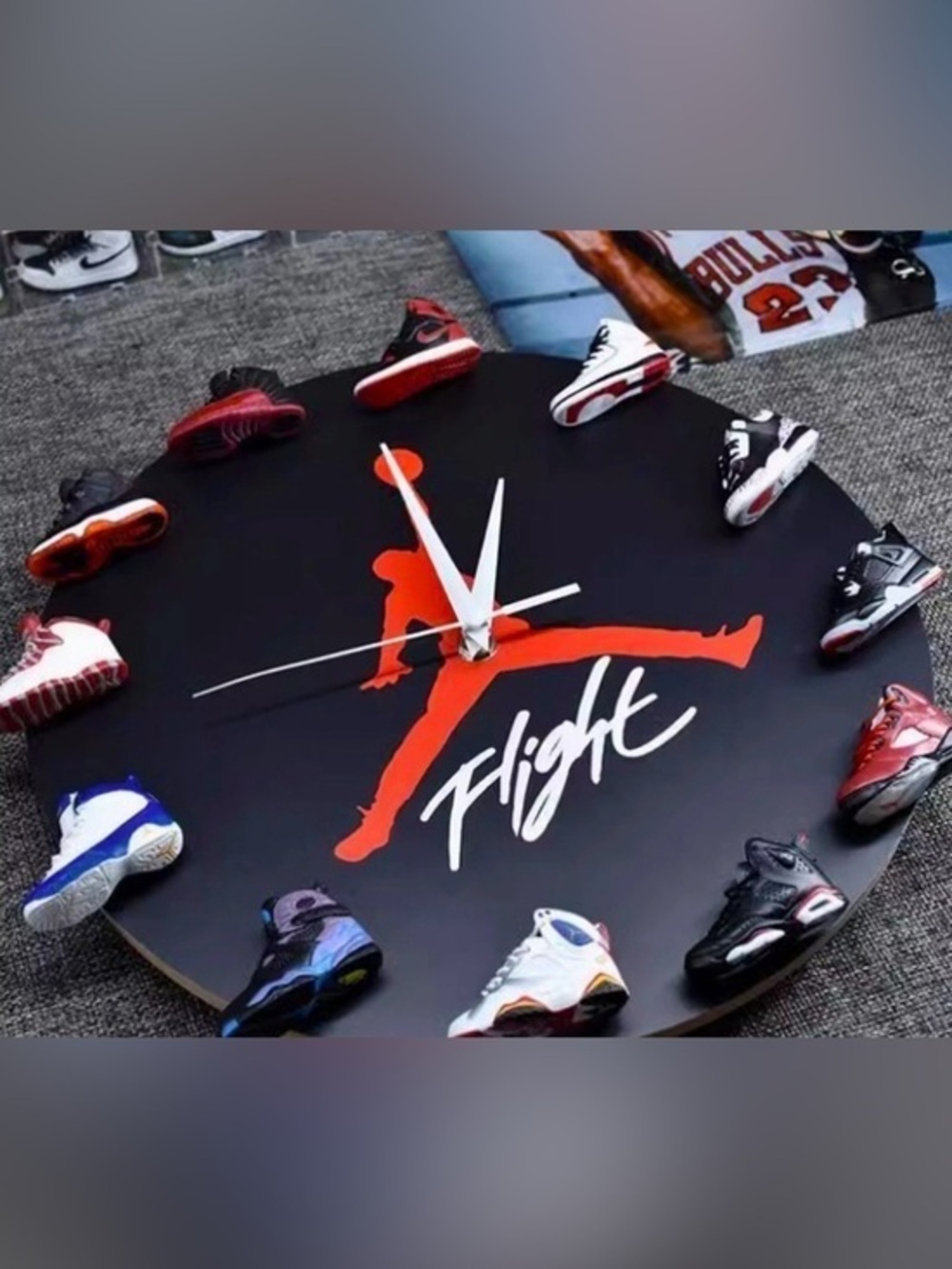 JORDAN 2D sneaker clock gifts Mini shoe clock AJ 1-12 most iconic mini sneaker3D